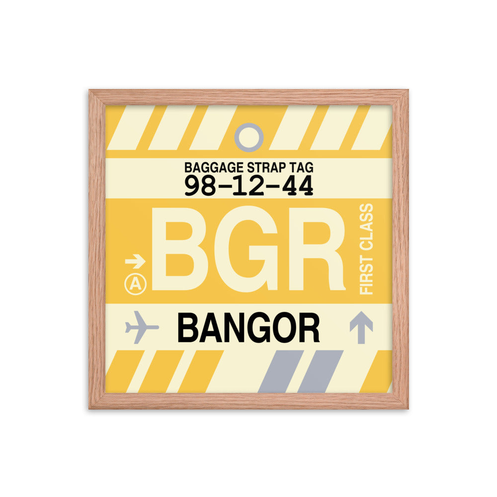Travel-Themed Framed Print • BGR Bangor • YHM Designs - Image 08