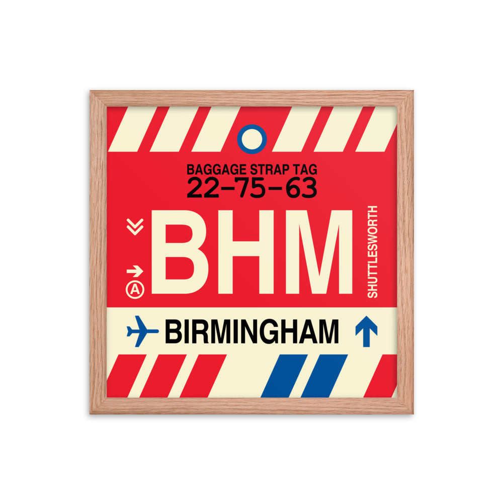 Travel-Themed Framed Print • BHM Birmingham • YHM Designs - Image 08