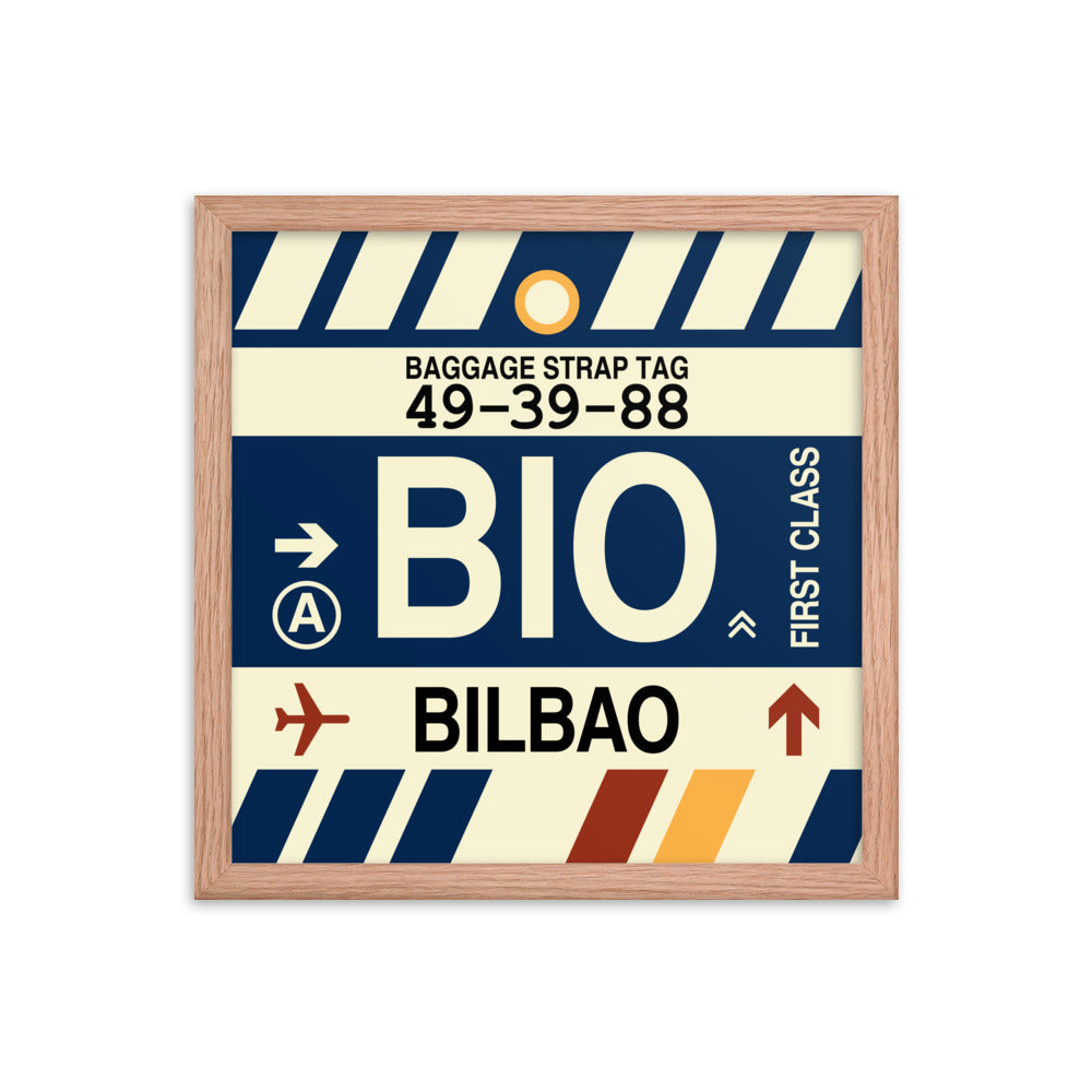 Travel-Themed Framed Print • BIO Bilbao • YHM Designs - Image 08