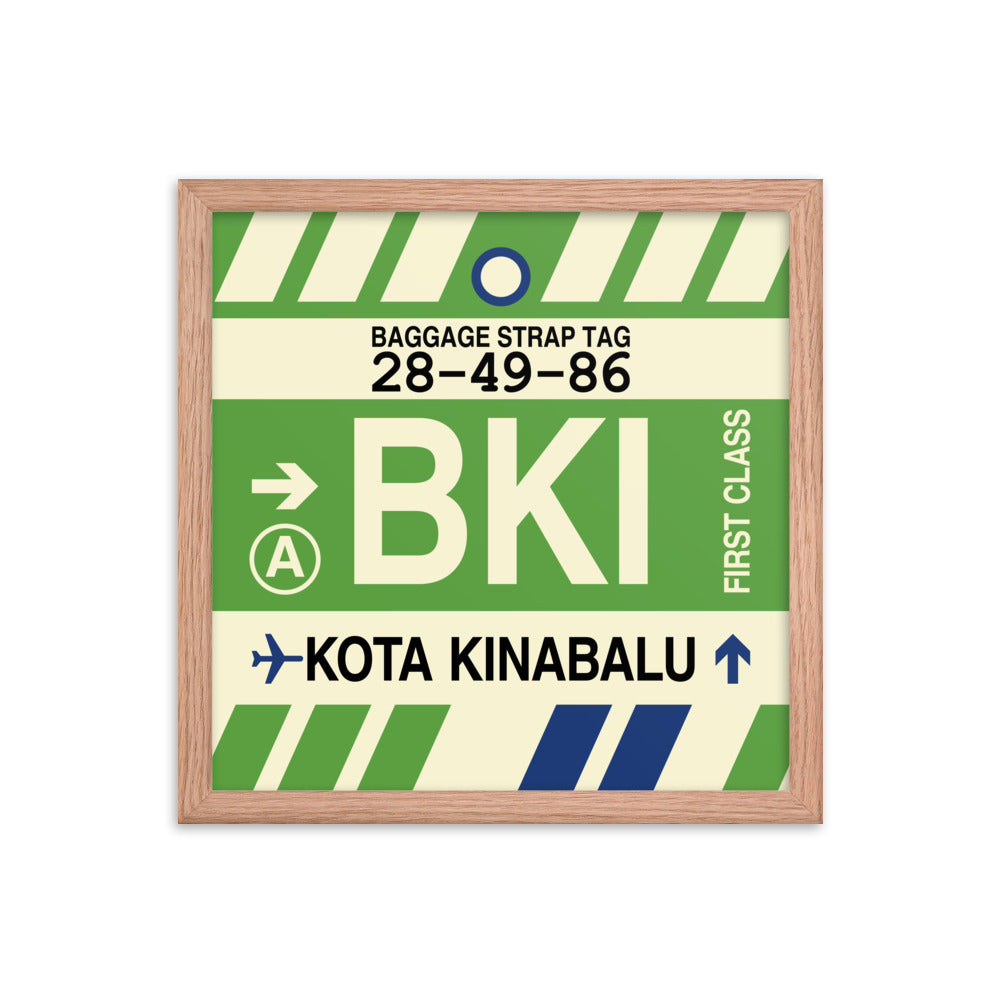 Travel-Themed Framed Print • BKI Kota Kinabalu • YHM Designs - Image 08