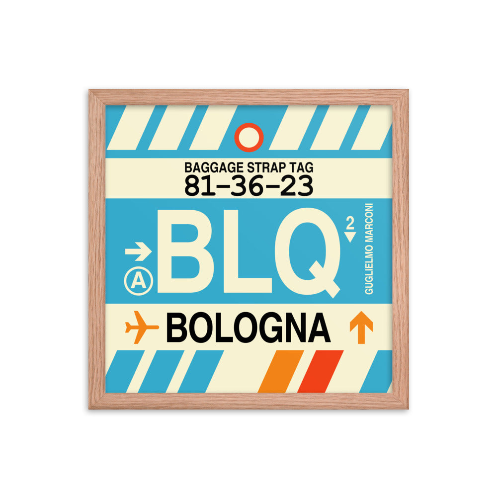 Travel-Themed Framed Print • BLQ Bologna Souvenir • YHM Designs - Image 08