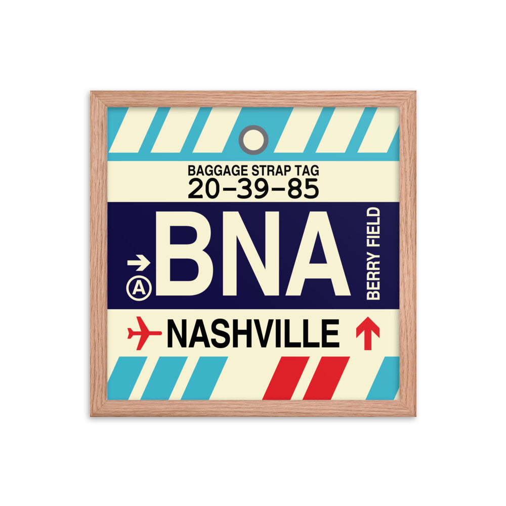 Travel-Themed Framed Print • BNA Nashville • YHM Designs - Image 08