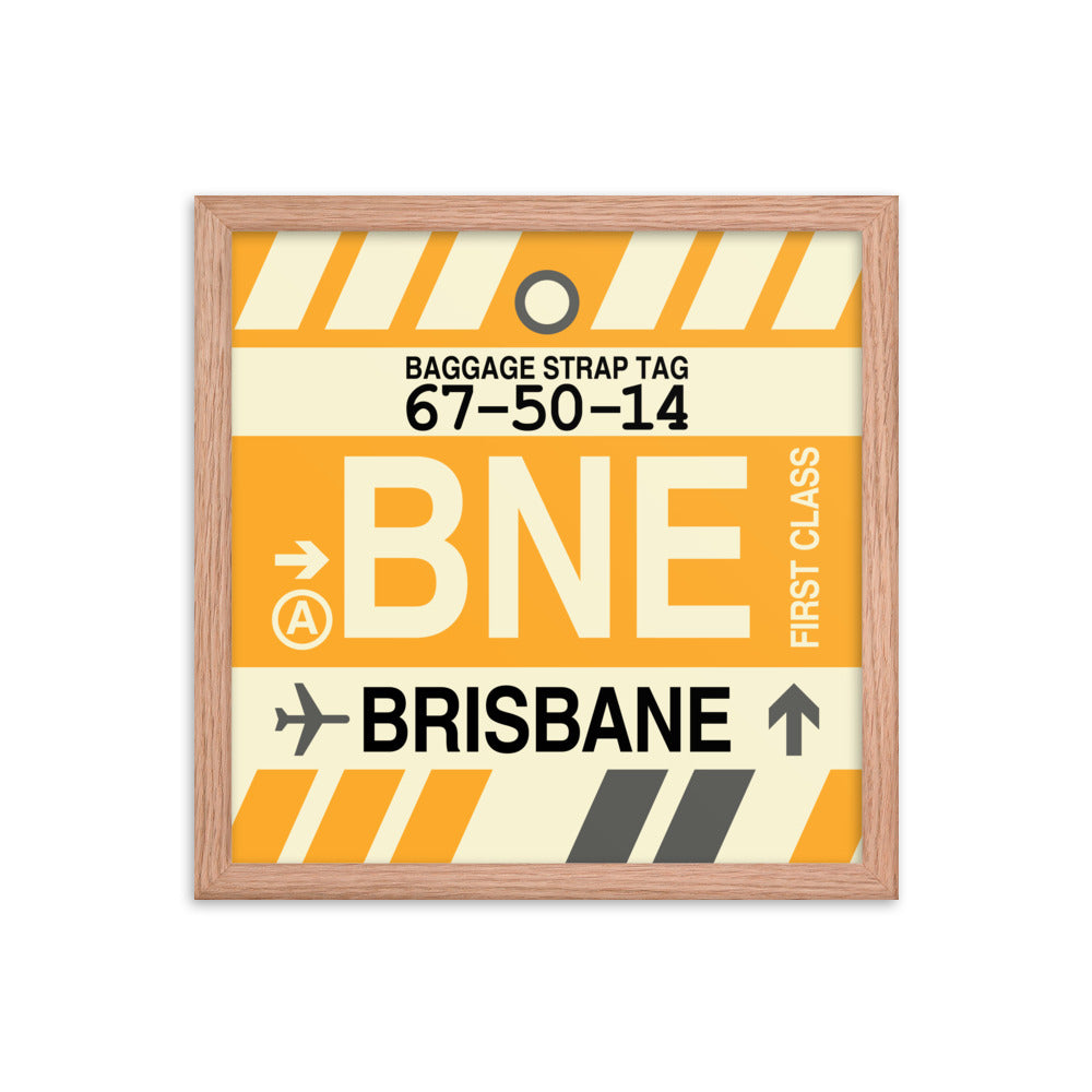 Travel-Themed Framed Print • BNE Brisbane • YHM Designs - Image 08