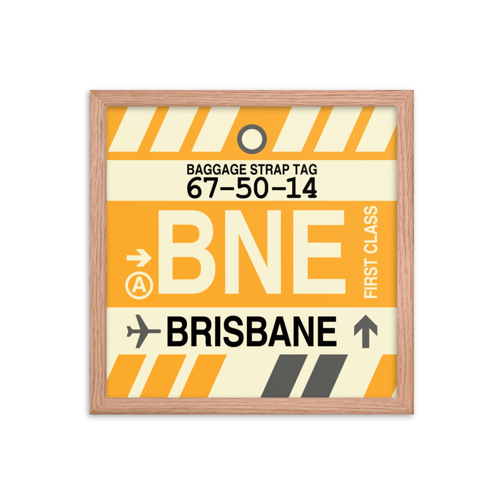 Travel-Themed Framed Print • BNE Brisbane Souvenir • YHM Designs - Image 08