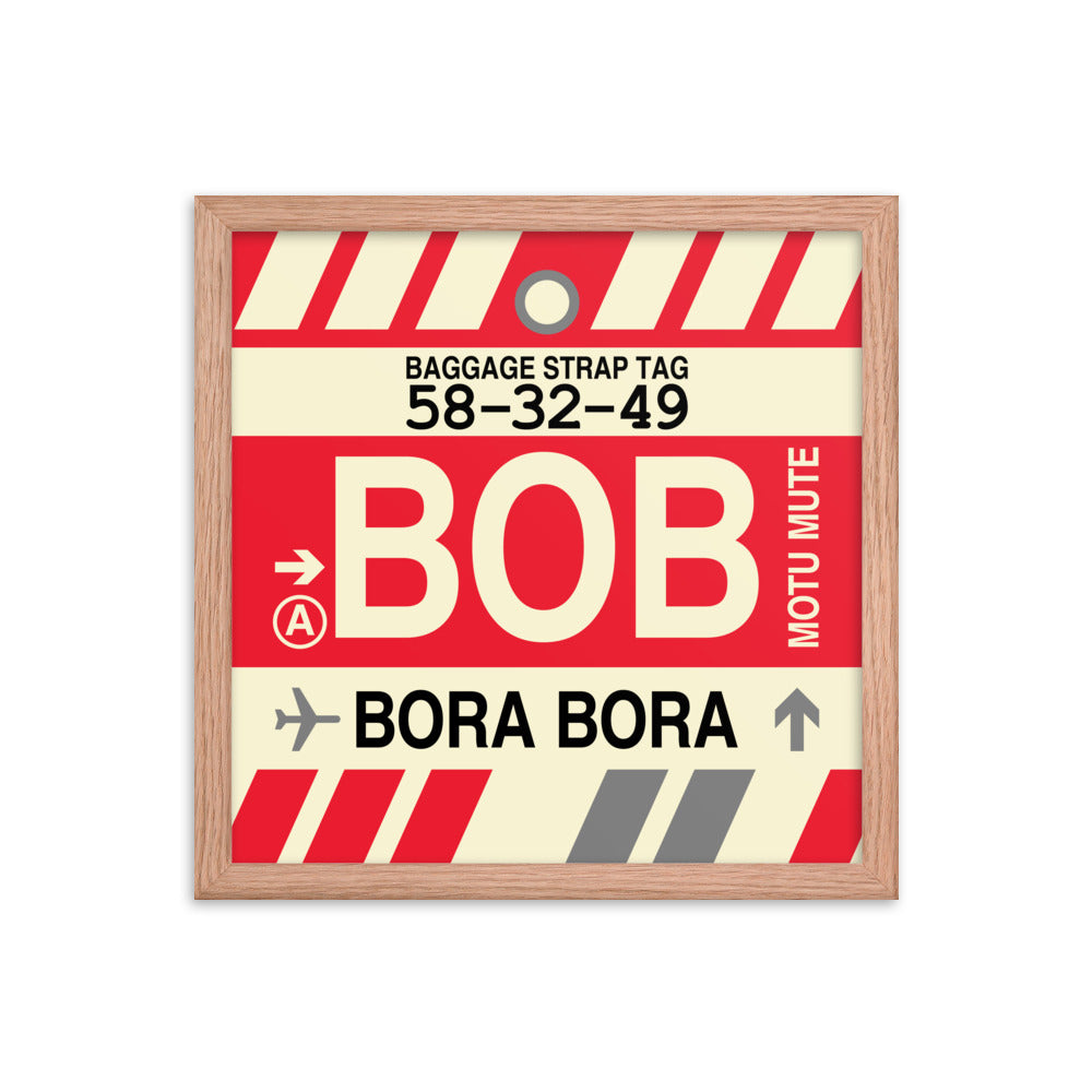 Travel-Themed Framed Print • BOB Bora Bora • YHM Designs - Image 08