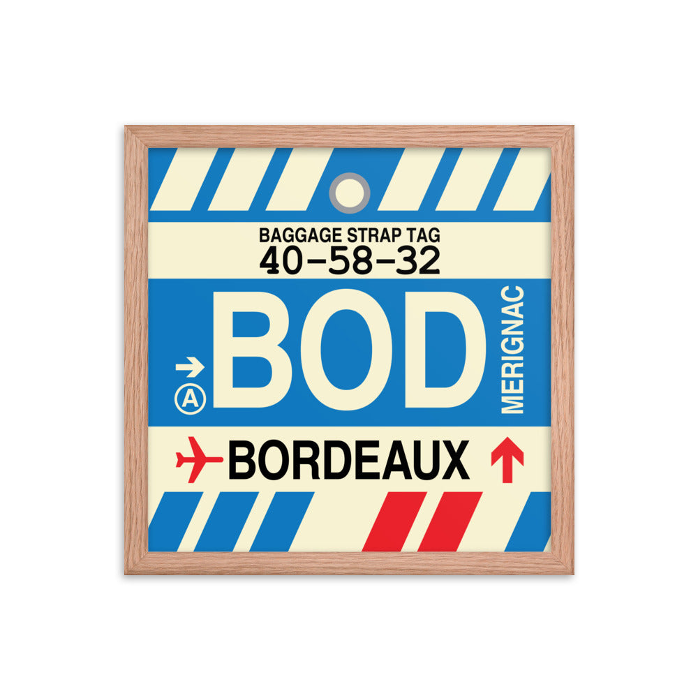 Travel-Themed Framed Print • BOD Bordeaux • YHM Designs - Image 08