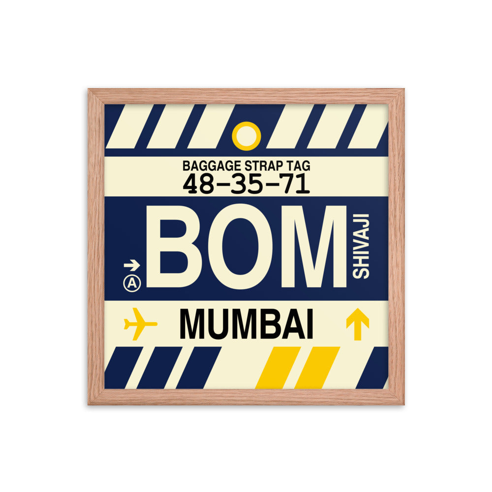 Travel-Themed Framed Print • BOM Mumbai • YHM Designs - Image 08
