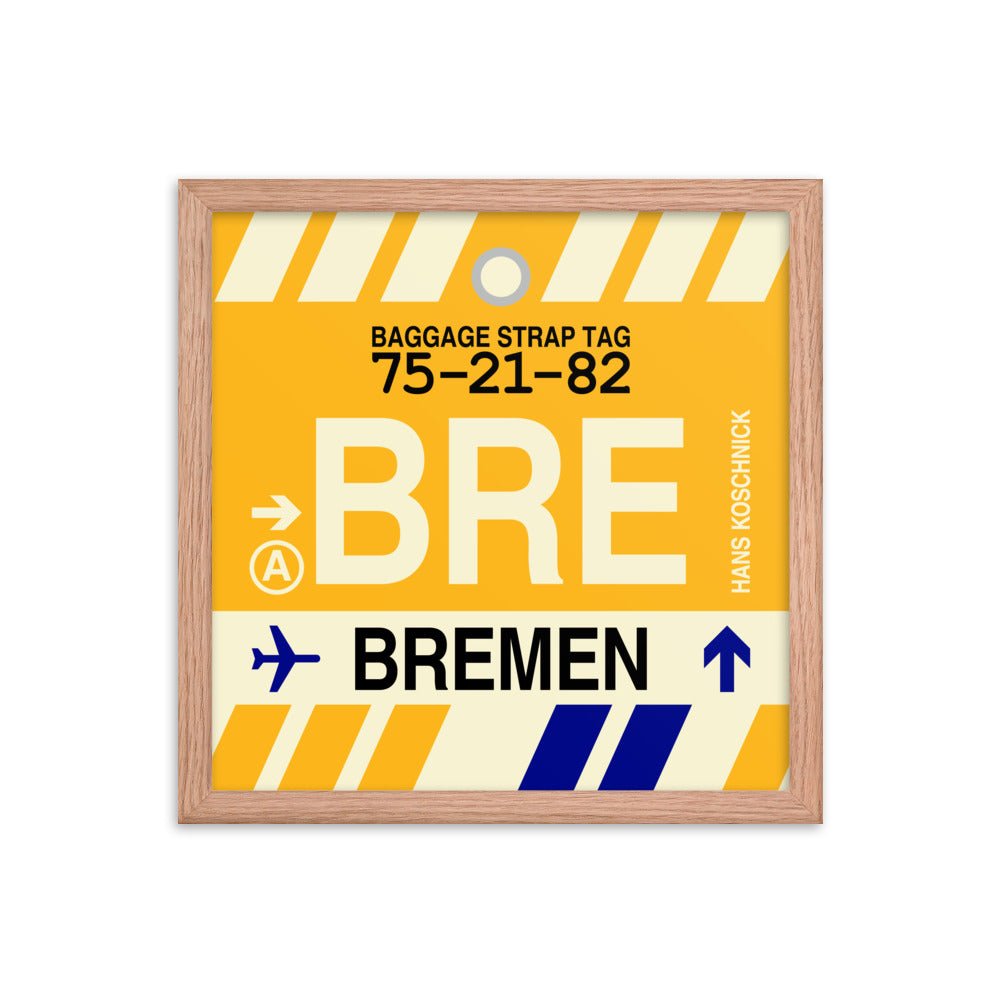 Travel-Themed Framed Print • BRE Bremen • YHM Designs - Image 08