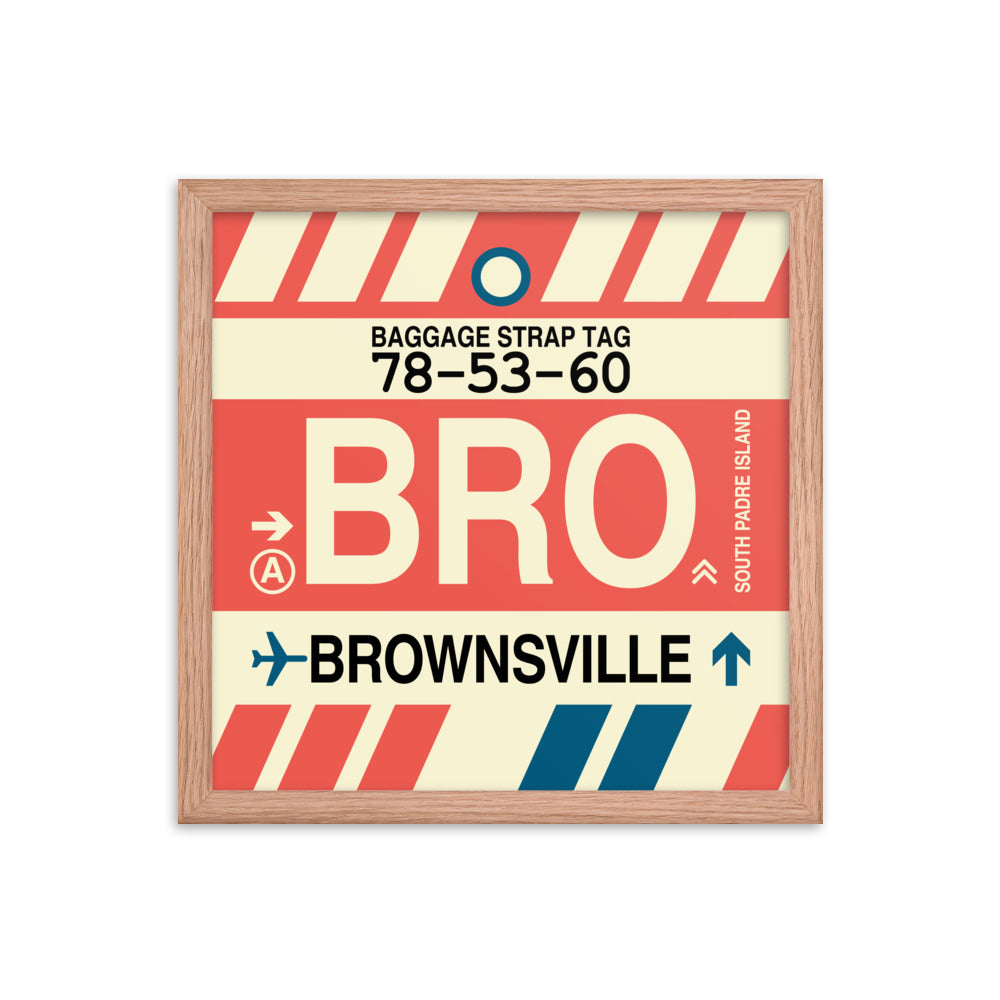 Travel-Themed Framed Print • BRO Brownsville • YHM Designs - Image 08