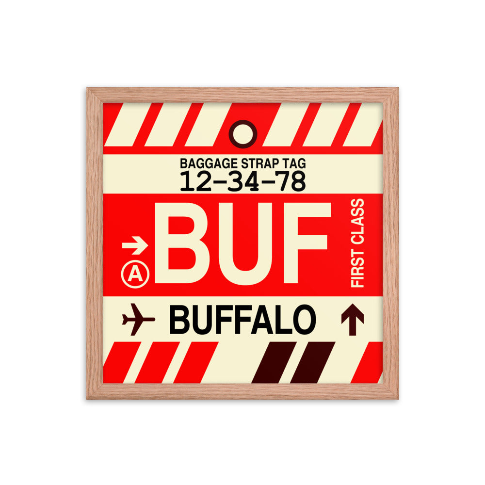 Travel-Themed Framed Print • BUF Buffalo • YHM Designs - Image 08