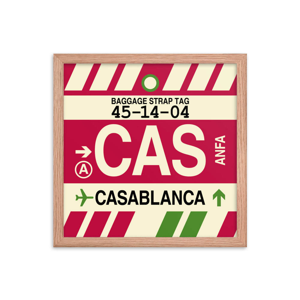 Travel-Themed Framed Print • CAS Casablanca Souvenir • YHM Designs - Image 08