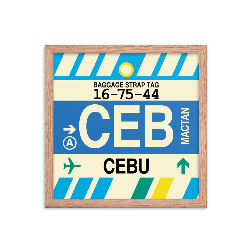 Travel-Themed Framed Print • CEB Cebu Souvenir • YHM Designs - Image 08