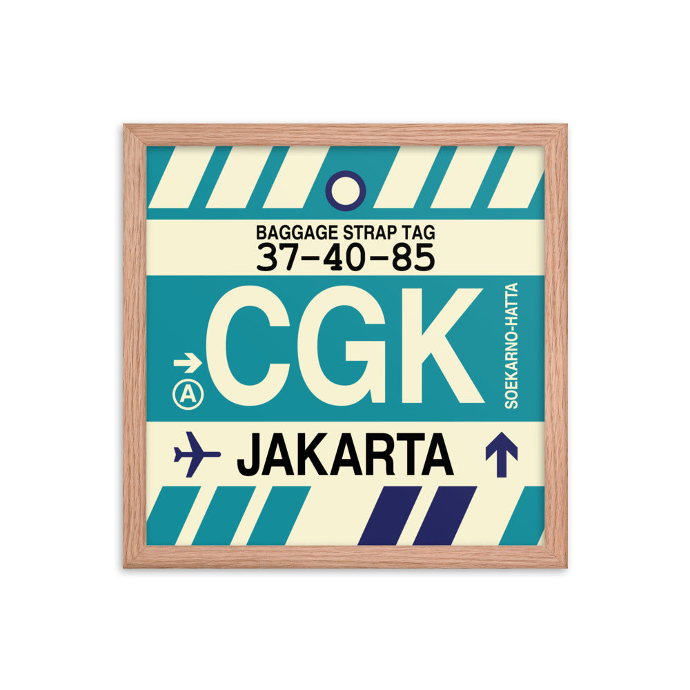 Travel-Themed Framed Print • CGK Jakarta Souvenir • YHM Designs - Image 08