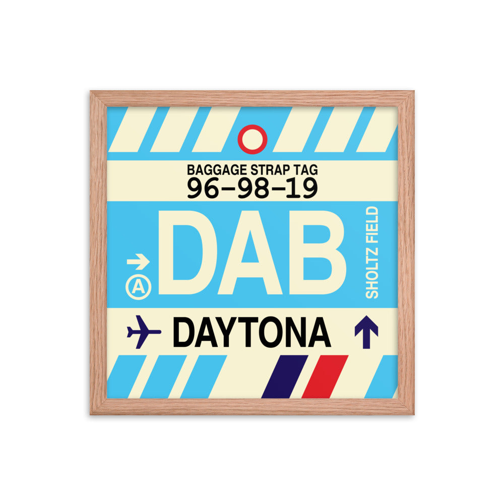 Travel-Themed Framed Print • DAB Daytona Beach • YHM Designs - Image 08