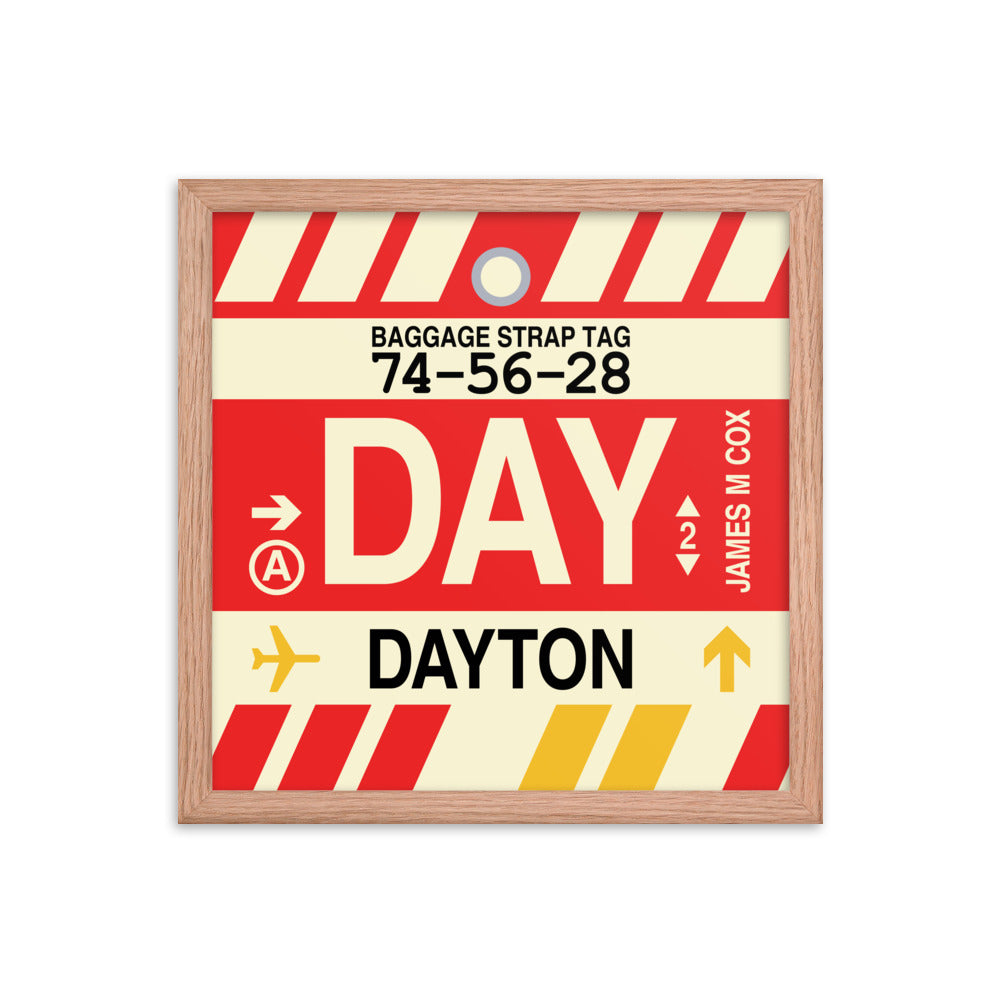 Travel-Themed Framed Print • DAY Dayton • YHM Designs - Image 08