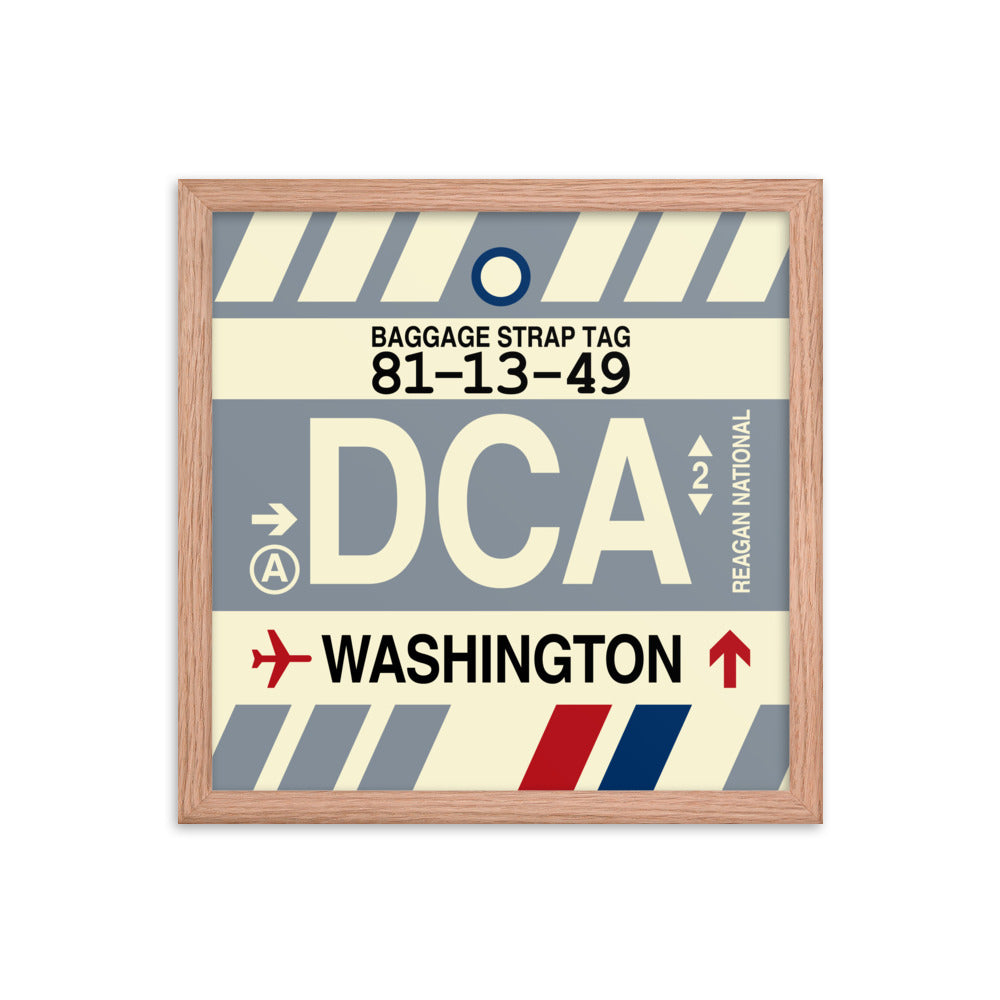 Travel-Themed Framed Print • DCA Washington • YHM Designs - Image 08