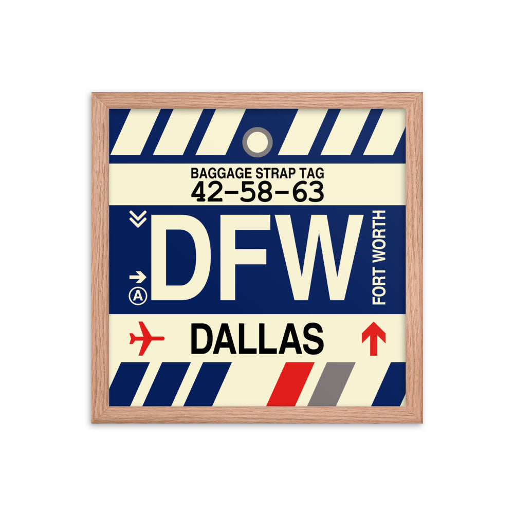 Travel-Themed Framed Print • DFW Dallas • YHM Designs - Image 08