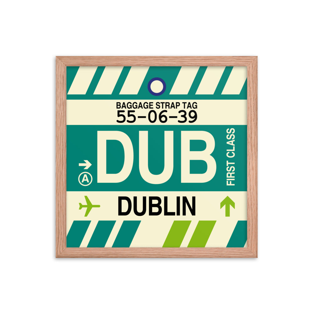 Travel-Themed Framed Print • DUB Dublin • YHM Designs - Image 08