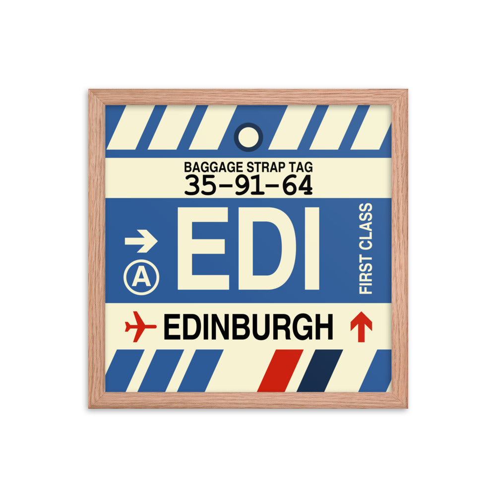 Travel-Themed Framed Print • EDI Edinburgh • YHM Designs - Image 08