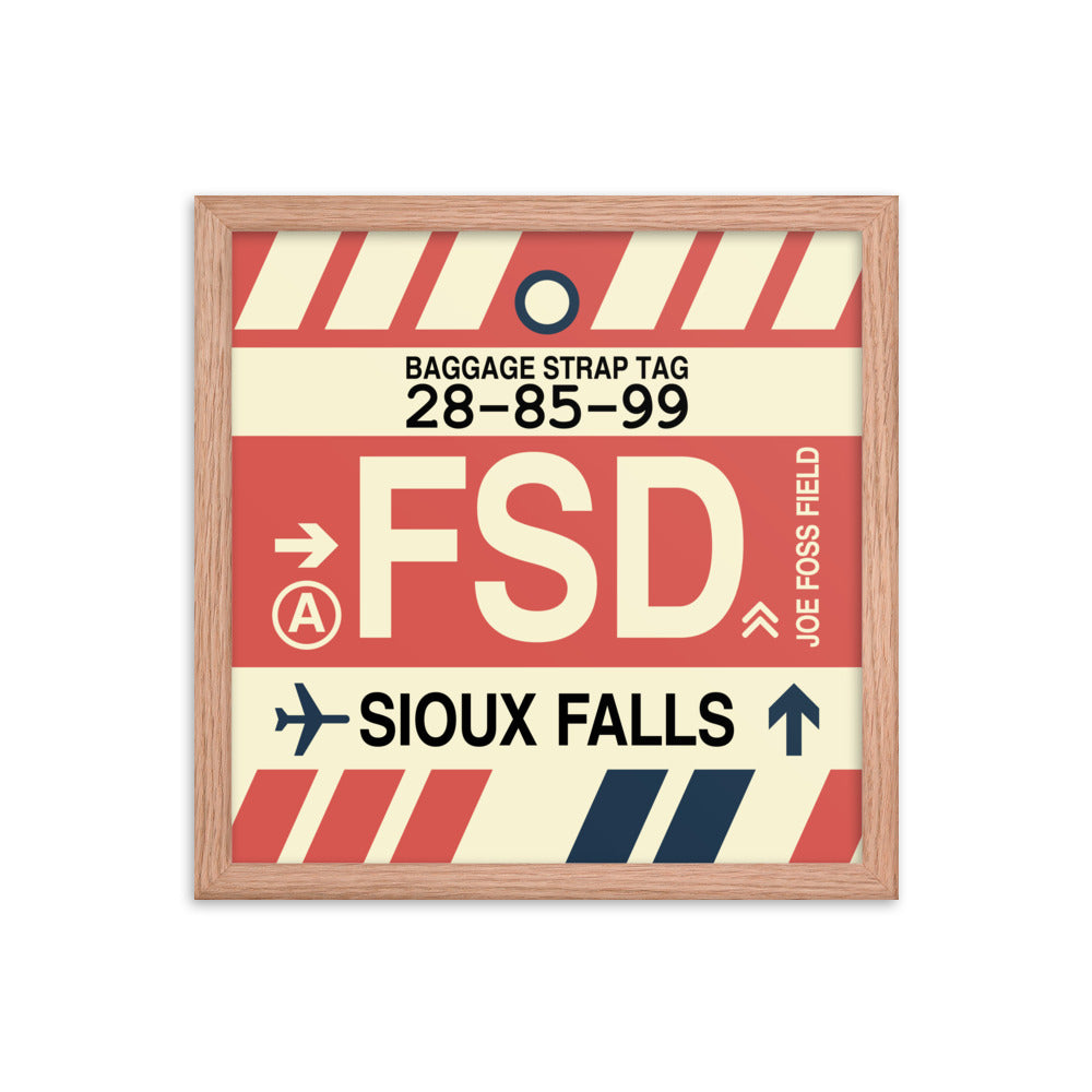 Travel-Themed Framed Print • FSD Sioux Falls • YHM Designs - Image 08