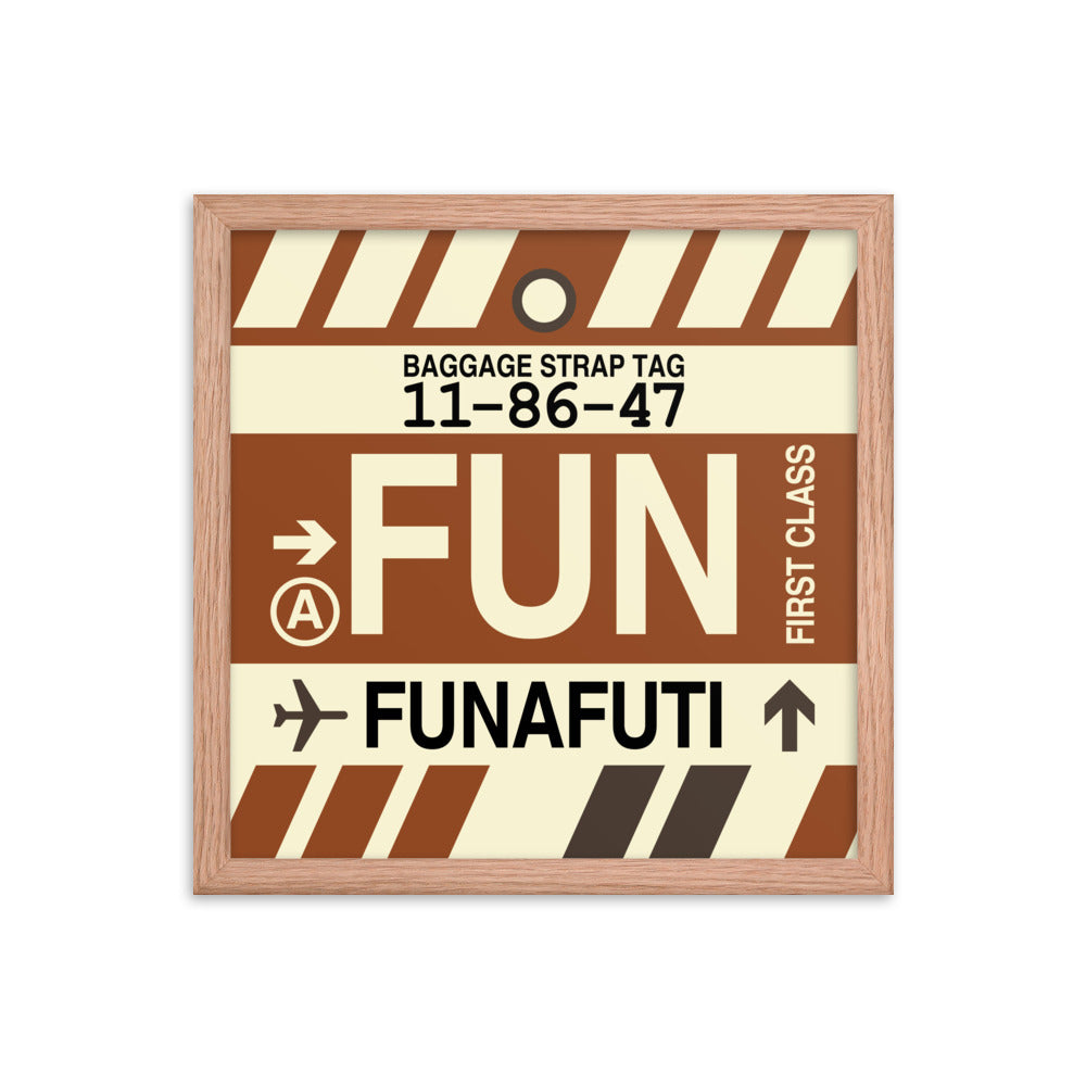 Travel-Themed Framed Print • FUN Funafuti Souvenir • YHM Designs - Image 08