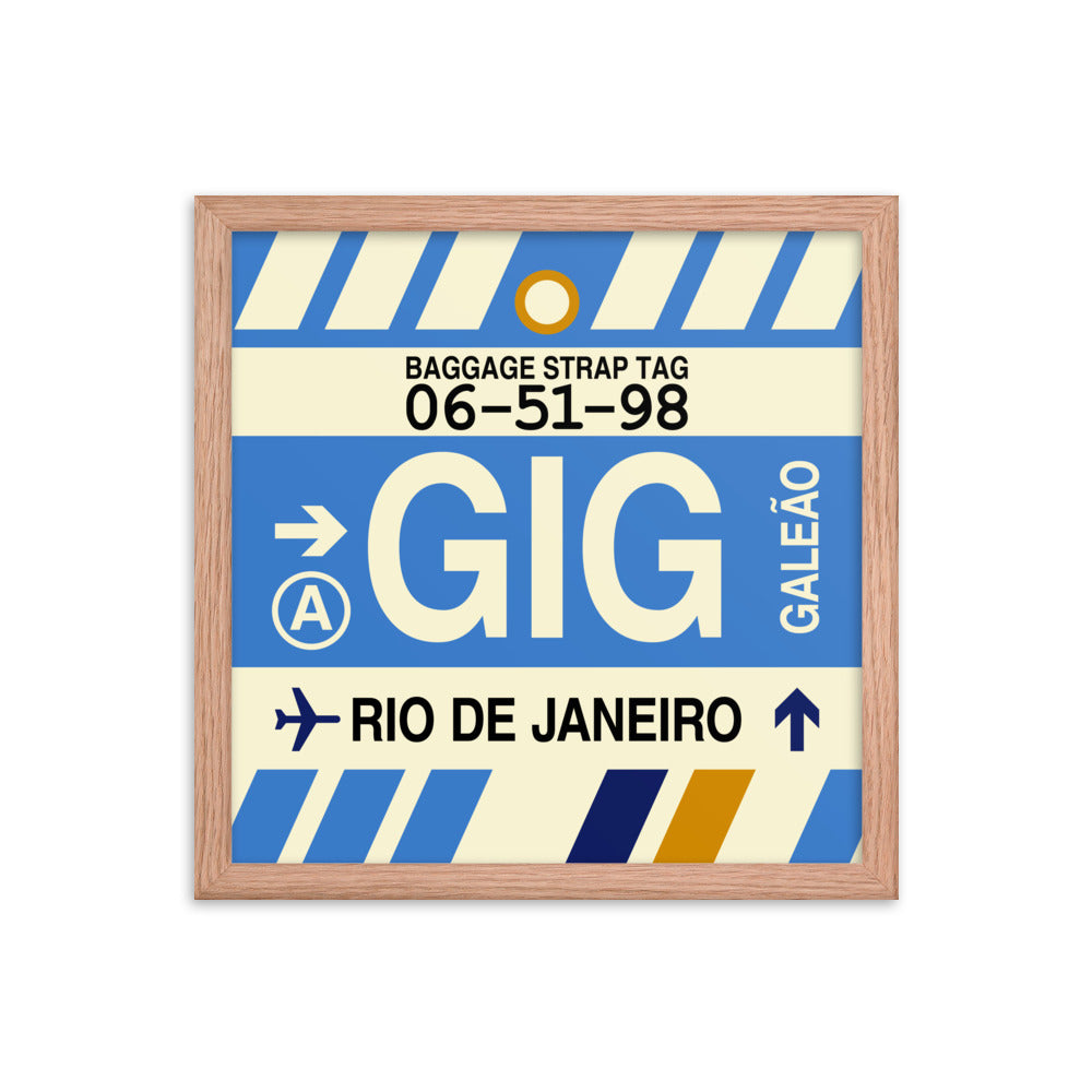 Travel-Themed Framed Print • GIG Rio de Janeiro • YHM Designs - Image 08