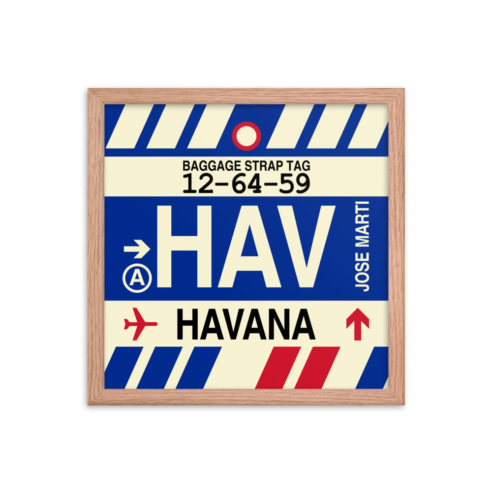 Travel-Themed Framed Print • HAV Havana • YHM Designs - Image 08