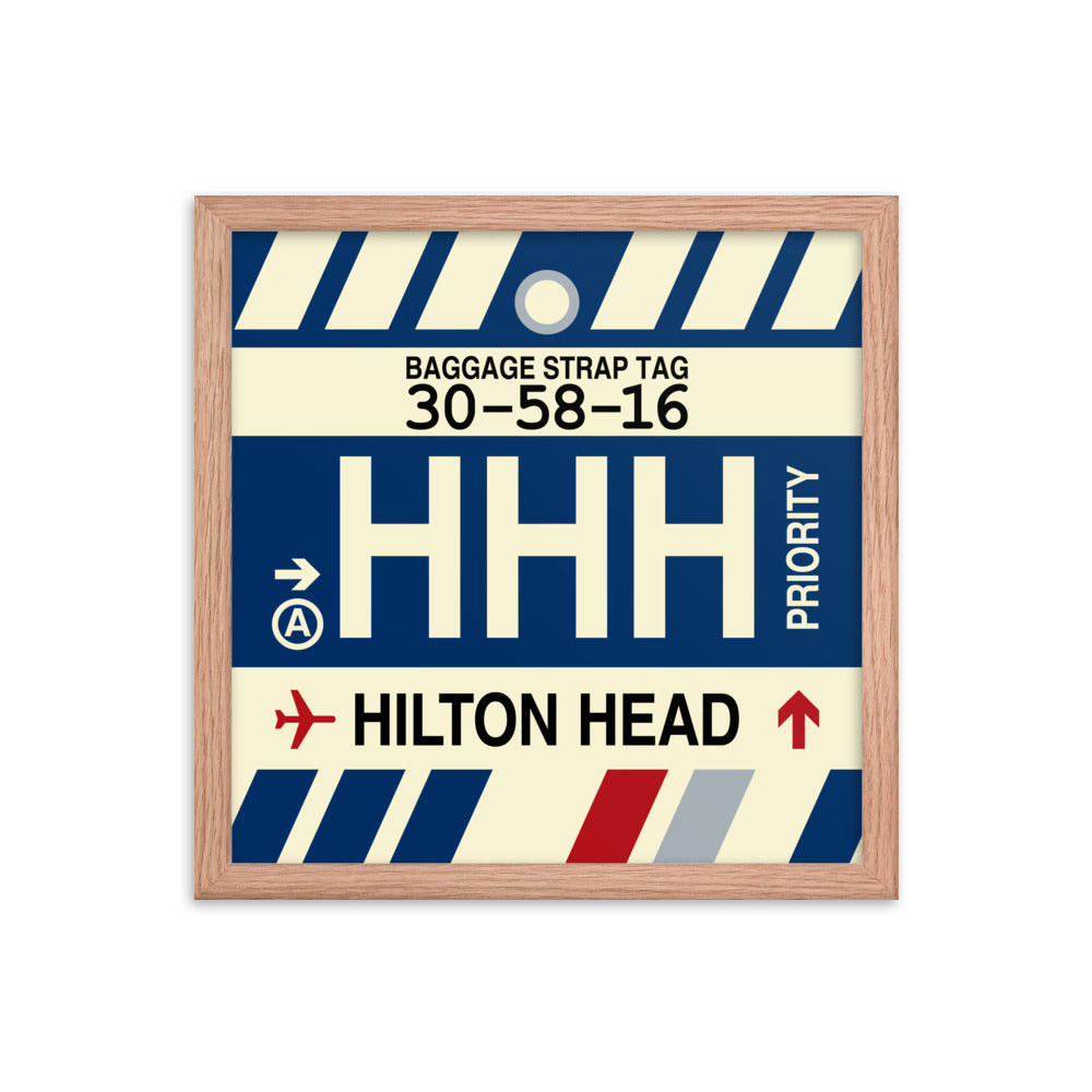 Travel-Themed Framed Print • HHH Hilton Head Island • YHM Designs - Image 08