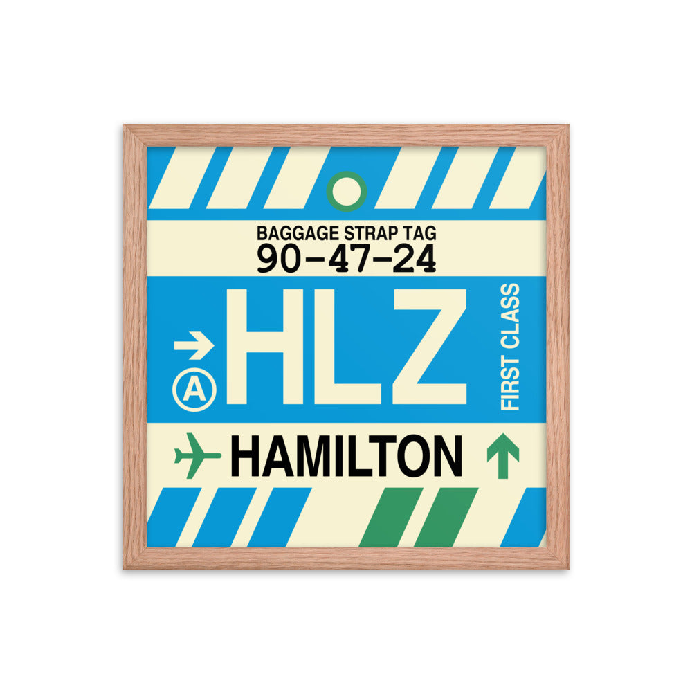 Travel-Themed Framed Print • HLZ Hamilton Souvenir • YHM Designs - Image 08