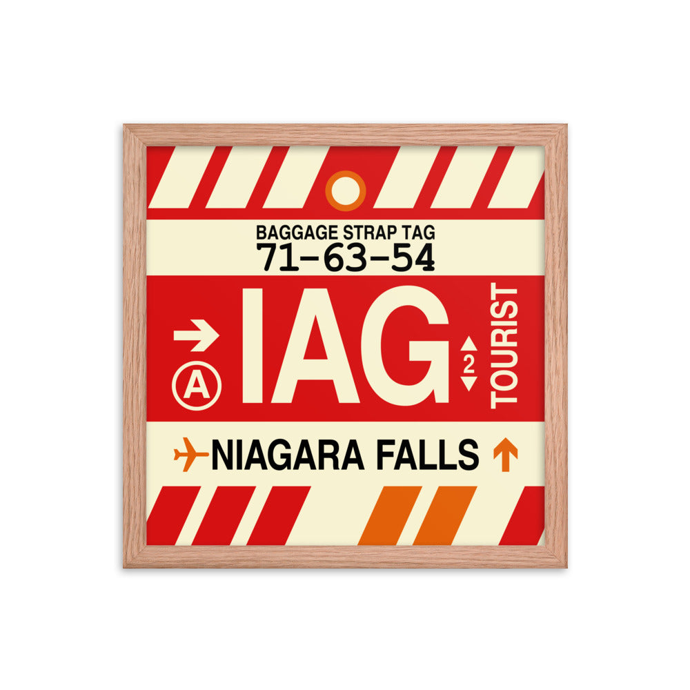 Travel-Themed Framed Print • IAG Niagara Falls • YHM Designs - Image 08