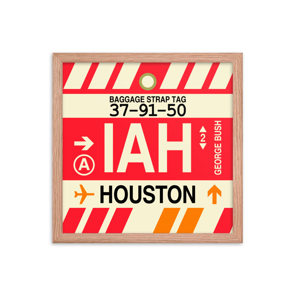 Travel-Themed Framed Print • IAH Houston • YHM Designs - Image 08