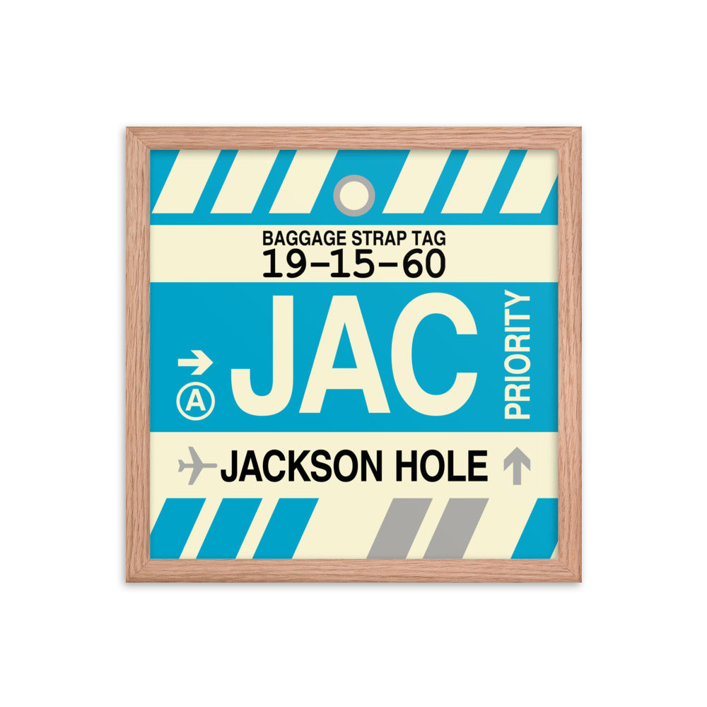Travel-Themed Framed Print • JAC Jackson Hole • YHM Designs - Image 08