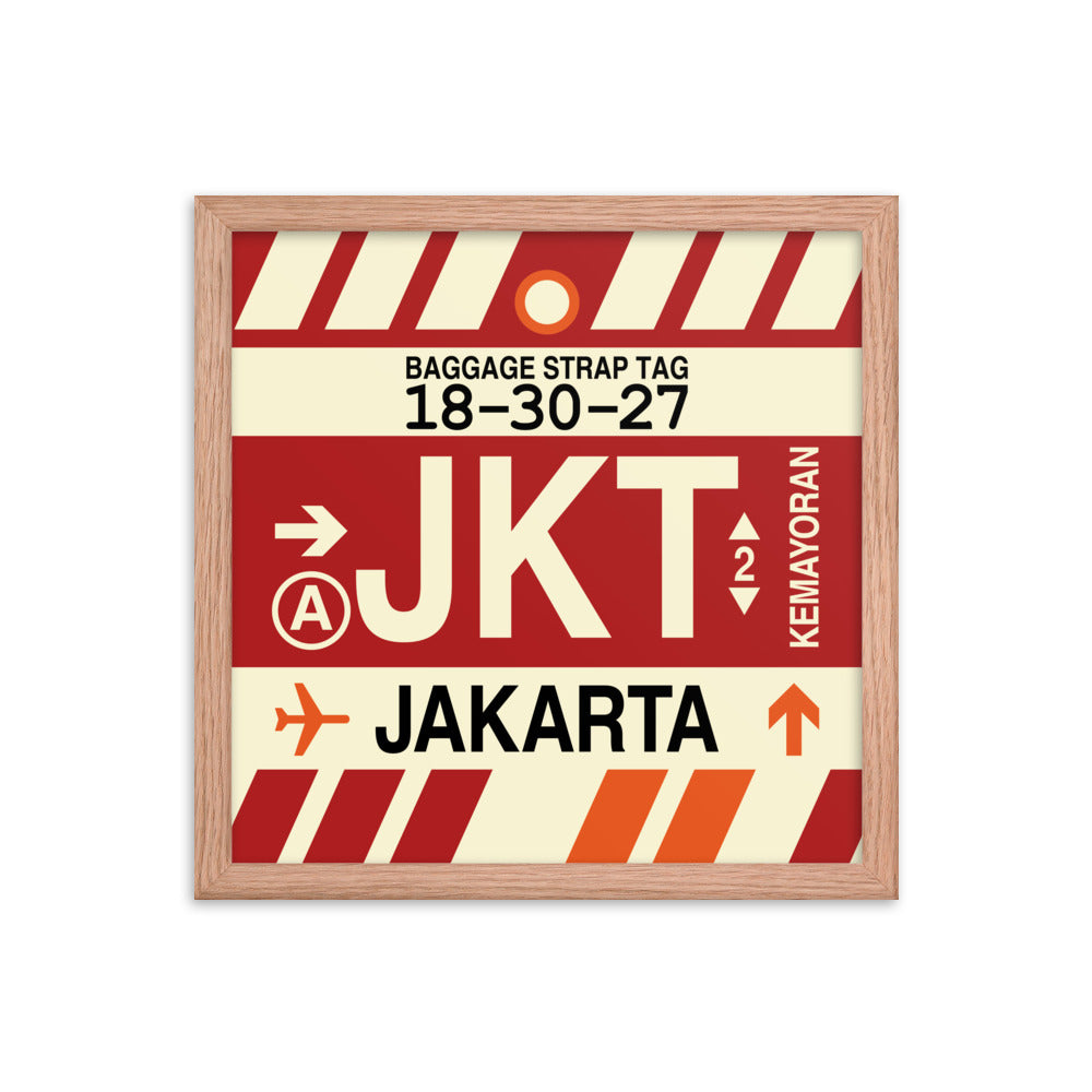 Travel-Themed Framed Print • JKT Jakarta Souvenir • YHM Designs - Image 08