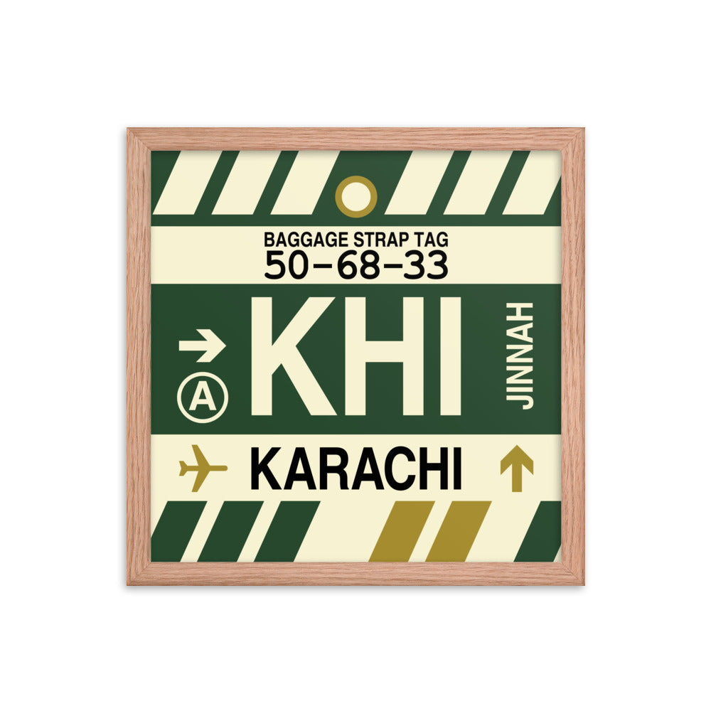 Travel-Themed Framed Print • KHI Karachi Souvenir • YHM Designs - Image 08