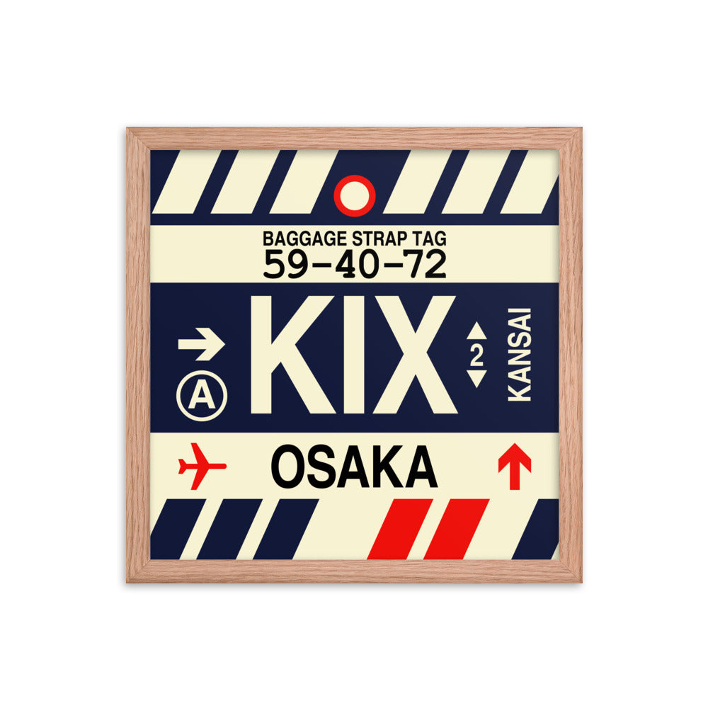 Travel-Themed Framed Print • KIX Osaka Souvenir • YHM Designs - Image 08