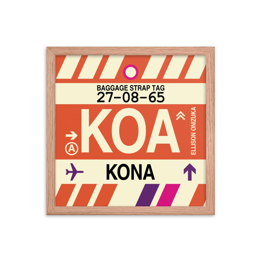 Travel-Themed Framed Print • KOA Kona • YHM Designs - Image 08