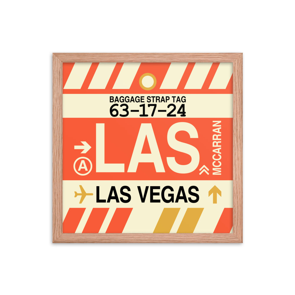 Travel-Themed Framed Print • LAS Las Vegas • YHM Designs - Image 08