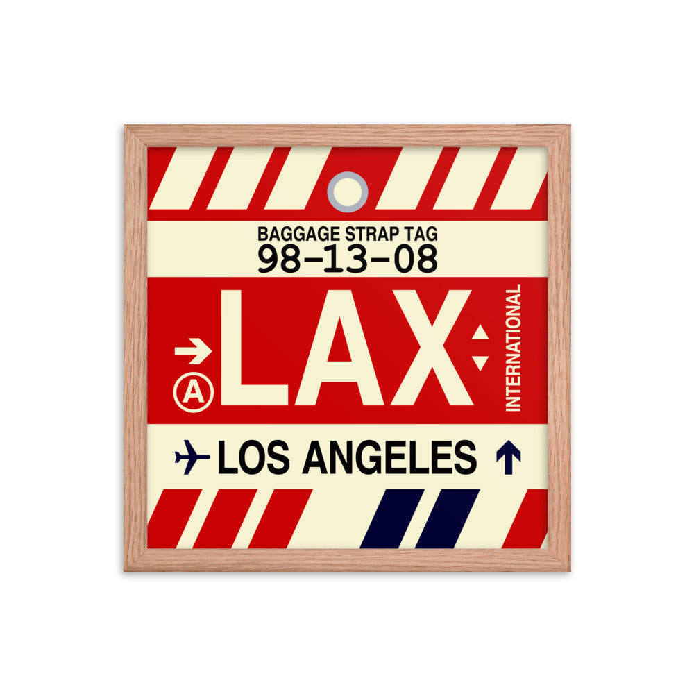 Travel-Themed Framed Print • LAX Los Angeles • YHM Designs - Image 08