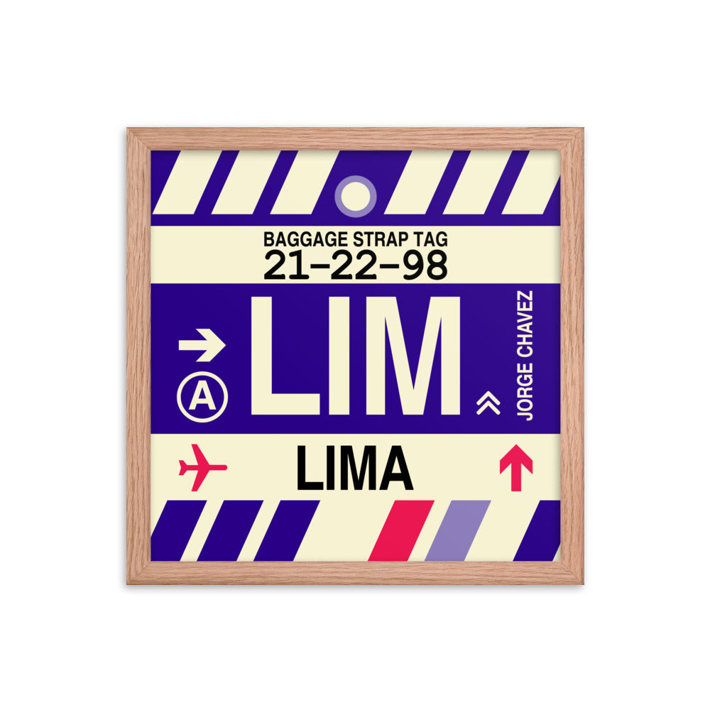 Travel-Themed Framed Print • LIM Lima • YHM Designs - Image 08