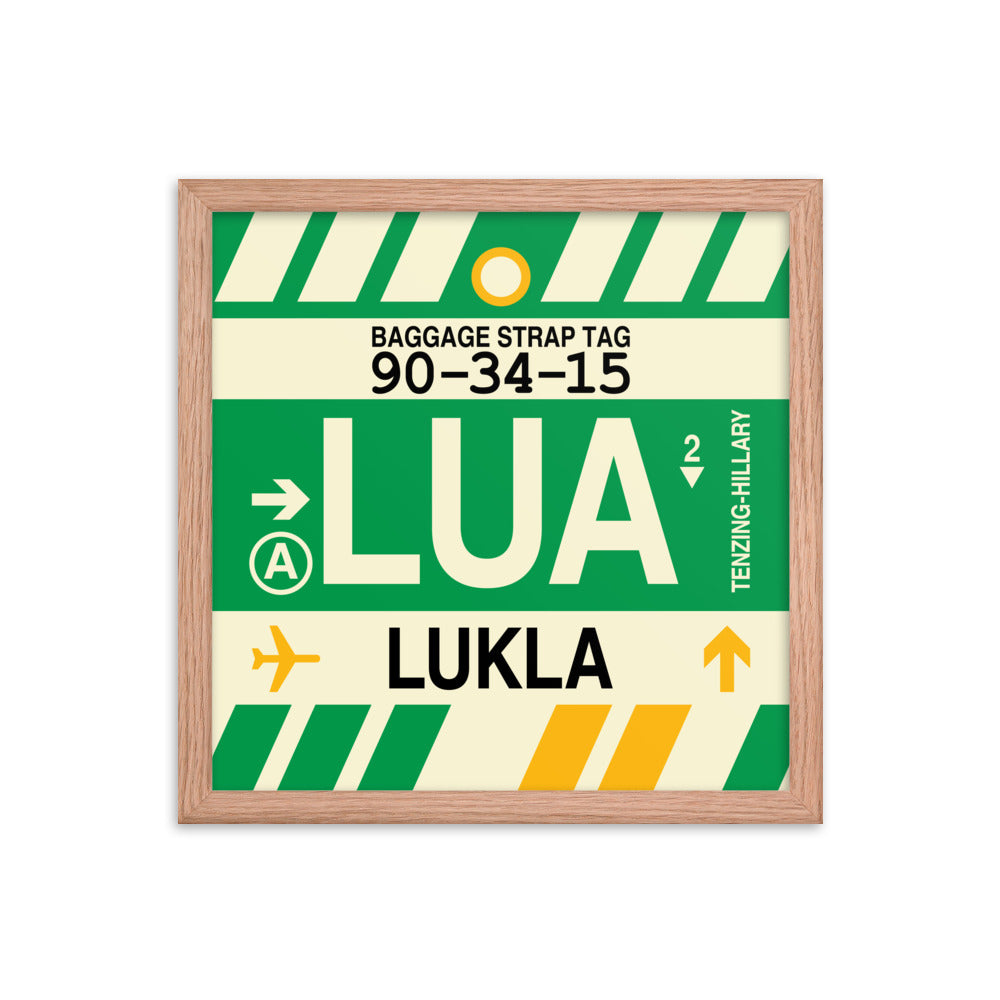 Travel-Themed Framed Print • LUA Lukla Souvenir • YHM Designs - Image 08