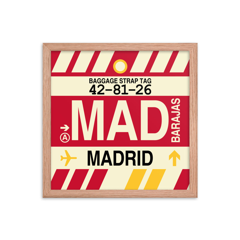 Travel-Themed Framed Print • MAD Madrid • YHM Designs - Image 08