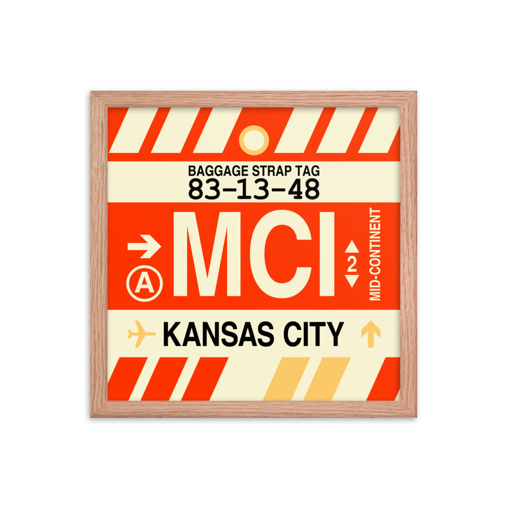 Travel-Themed Framed Print • MCI Kansas City Souvenir • YHM Designs - Image 08