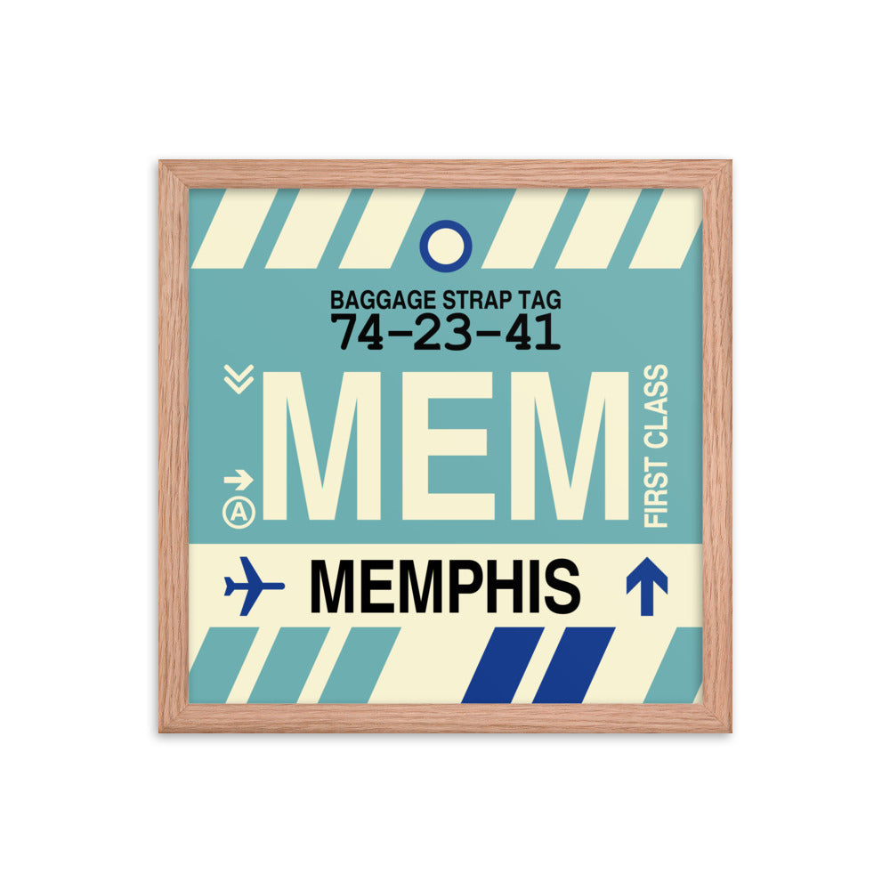 Travel-Themed Framed Print • MEM Memphis • YHM Designs - Image 08