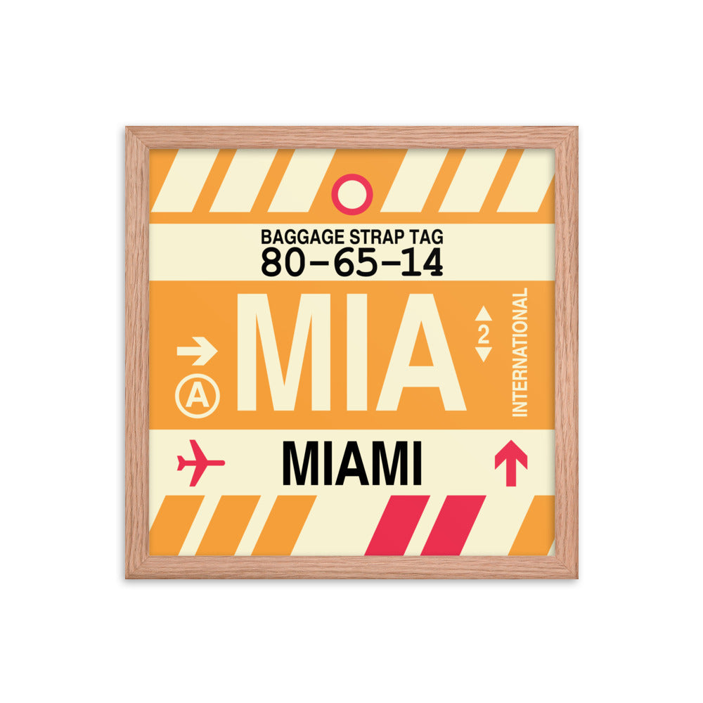 Travel-Themed Framed Print • MIA Miami • YHM Designs - Image 08