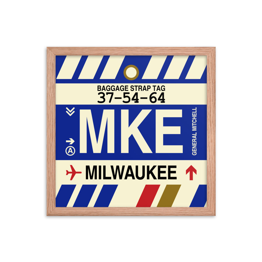 Travel-Themed Framed Print • MKE Milwaukee • YHM Designs - Image 08