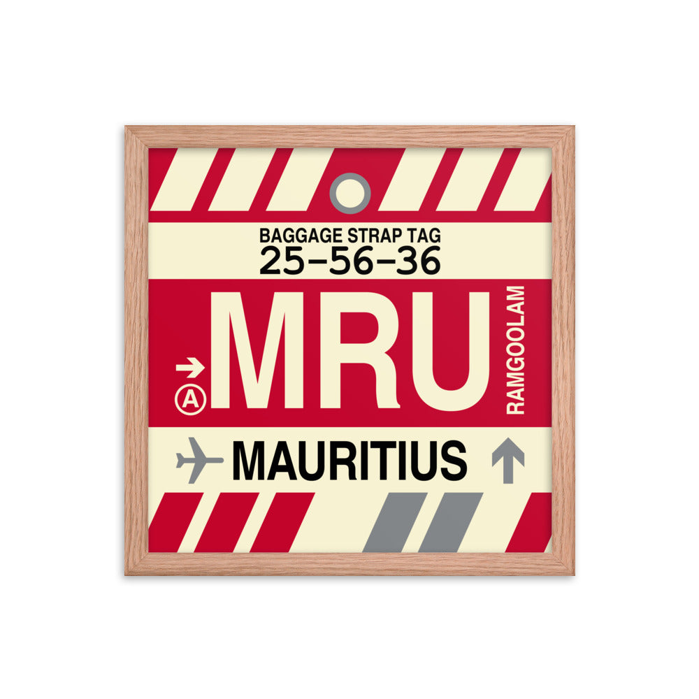 Travel-Themed Framed Print • MRU Port Louis Souvenir • YHM Designs - Image 08