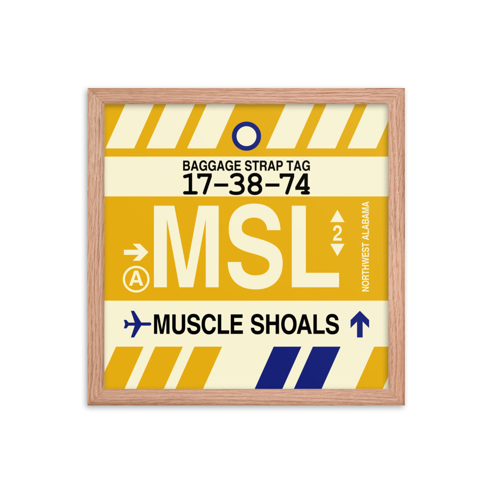 Travel-Themed Framed Print • MSL Muscle Shoals • YHM Designs - Image 08