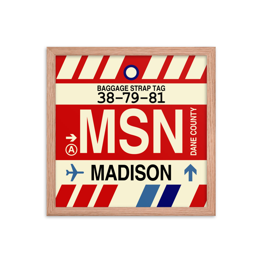 Travel-Themed Framed Print • MSN Madison • YHM Designs - Image 08