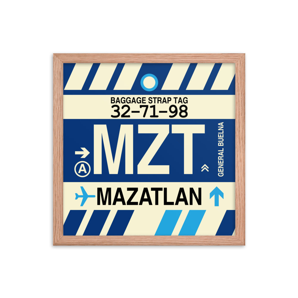 Travel-Themed Framed Print • MZT Mazatlan • YHM Designs - Image 08