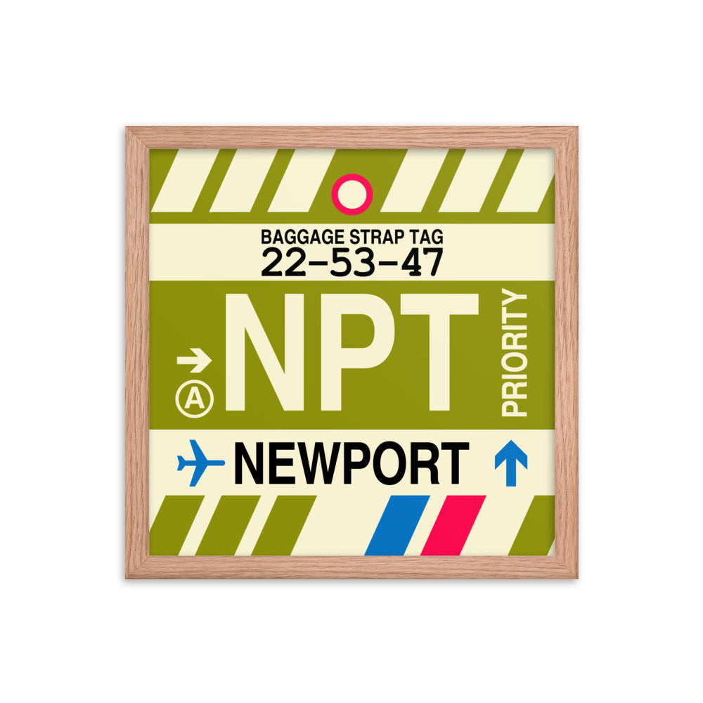 Travel-Themed Framed Print • NPT Newport • YHM Designs - Image 08
